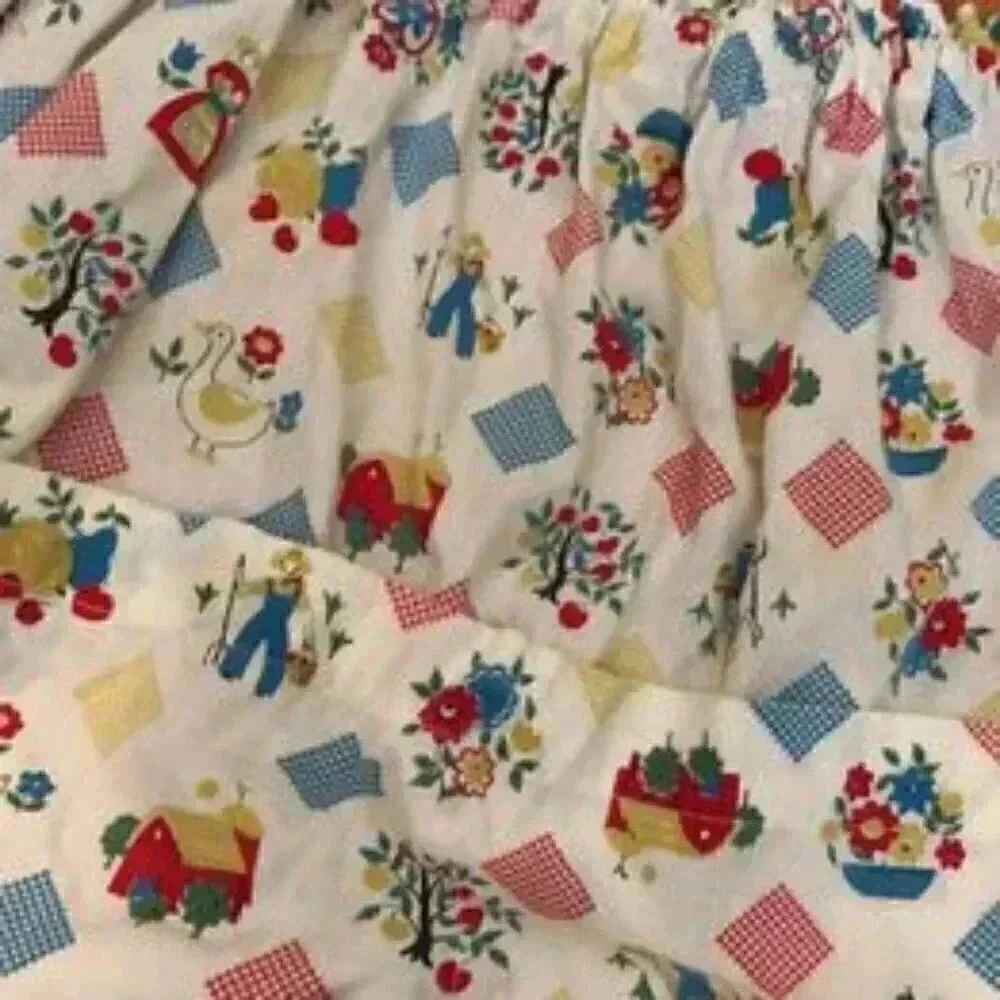 Vintage Hand crafted half apron Farm